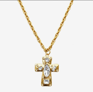 Cross Jeweled Icon Necklace