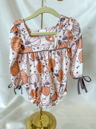 Precious Decked In Pumpkins Romper