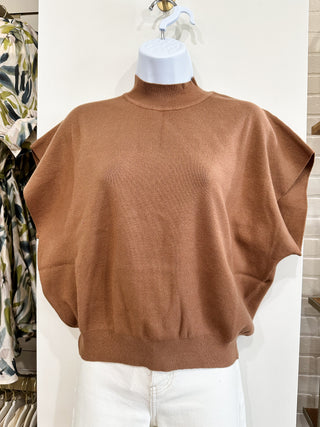 Cocoa That Girl Knit Mock Neck Top