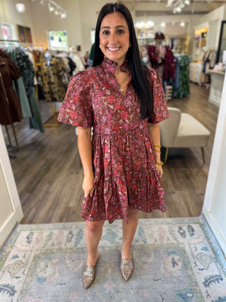 Sweet September Floral Mini Dress