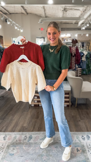 Pine Cozy Core Sweater Top