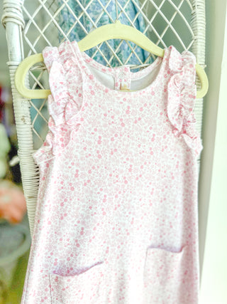 Pink Tiny Flowers Toddler Dress