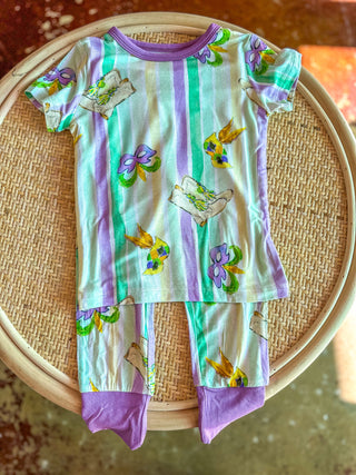 Mardi Gras Majorette Boots Two-Piece PJ Set