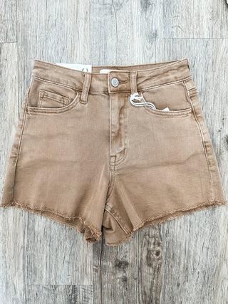 VV Warm Taupe Mom Shorts