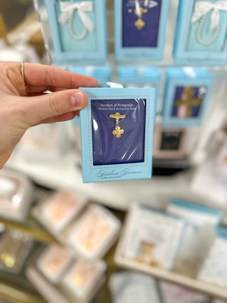 Pendent of Protection- 4 Way Cross