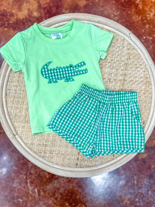 Albert Alligator Shorts Set