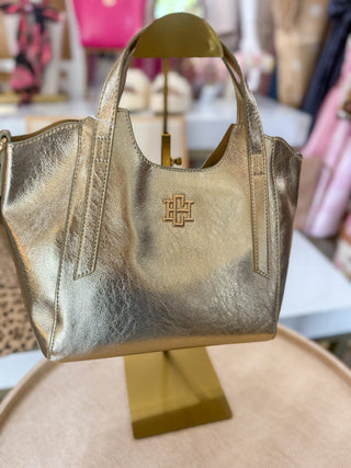 Gold D Kendall Mini Tote | Caroline Hill