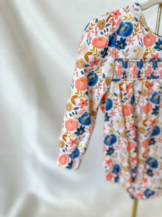 Sissy's Favorite Floral Smocked Bubble
