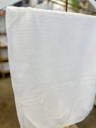 White Nap Time Cotton Blanket