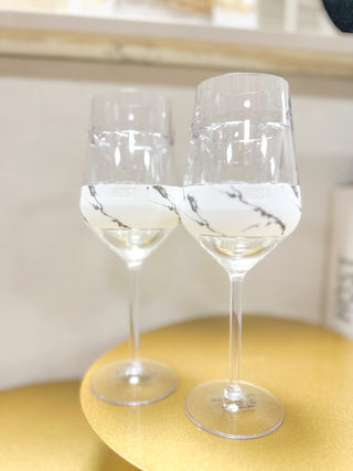 Marble FREEZE Stemmed Wine Cup (Set of 2)
