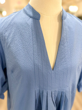 Dusty Blue Easy Like Sunday Mini Dress