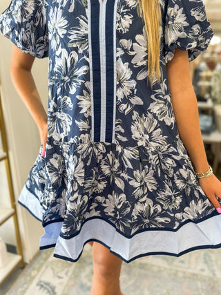 The Sloane Petal Trim Dress