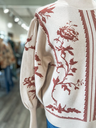Taupe Forever Yours Balloon Sleeve Sweater