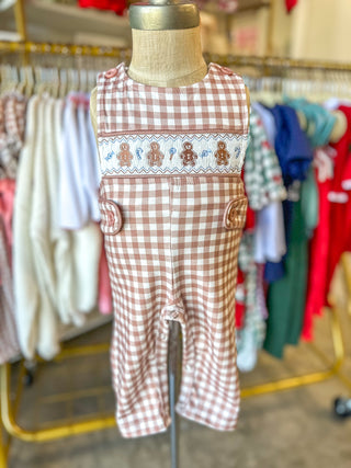 Jon Jon- Christmas Vintage-Style Embroidered Gingerbread Boy Jon Jon