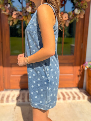 The Denim Dottie Days Mini Dress