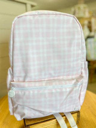 TRVL Pink Pimlico Plaid Backpacker