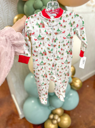 Baby Loren Christmas Footies