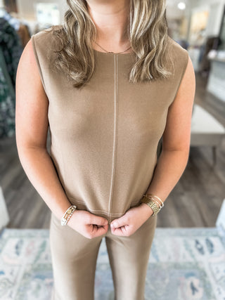 Mocha Street Style Pant Set