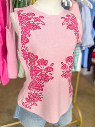 Pink Floral Moment Peplum Top