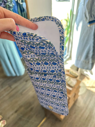 Navy Floral Foulard Hot Tools Cover