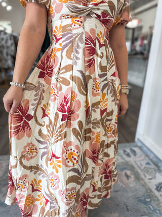 Petals in the Sun Midi Dress
