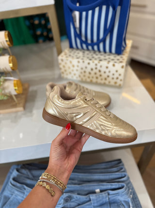 Elise Gold Combo Sneaker