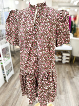 The Vintage Rosebud Mini Dress