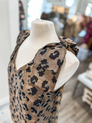 Roaring in Style Brown Leopard Top