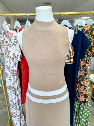Taupe Classic Coast Knit Skirt Set