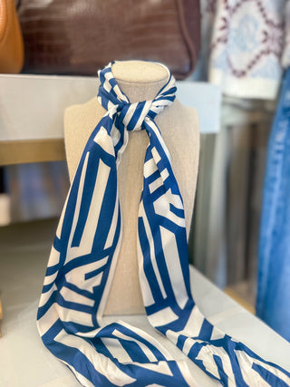 Navy & White Scarf Styling Gift Set