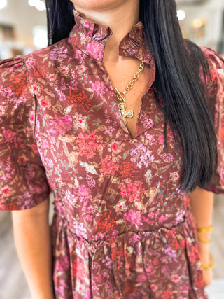 Sweet September Floral Mini Dress