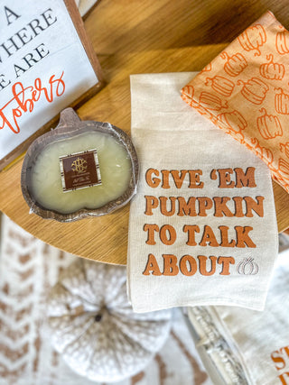 Pumpkin To Talk About Hand Towel