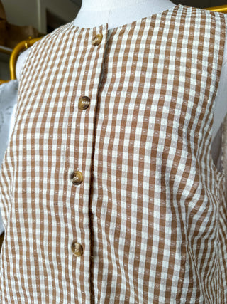 Latte Summer Staple Gingham Tank