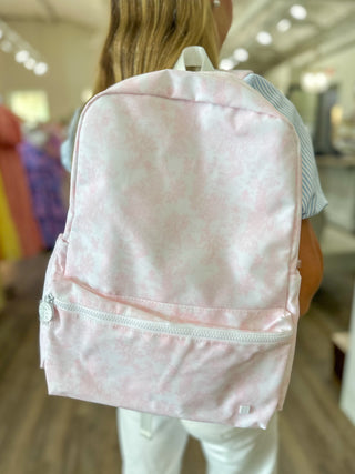 TRVL Pink Bunny Toile Backpack