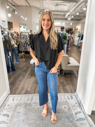 Black Simplicity Blouse