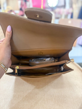 Latte S Collins Crossbody | Caroline Hill