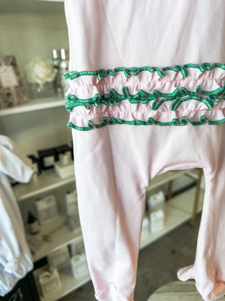 Pink Mini Mallard Ruffle Footie