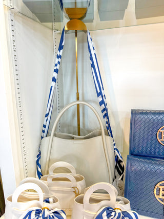 Navy & White Scarf Styling Gift Set