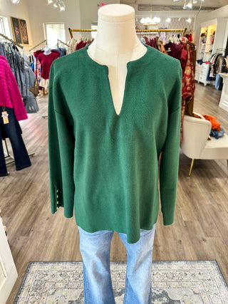 Hunter Green Chic & Elegant Sweater