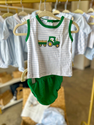 Little Farmer Applique Diaper Cover Set