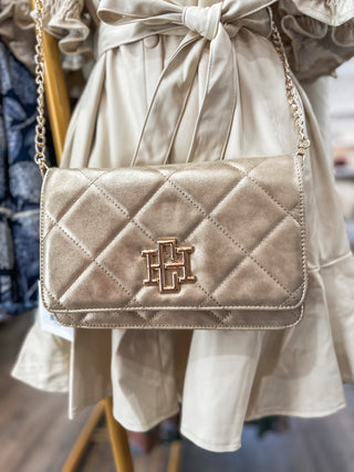 Gold Shimmer Bryn Clutch/Crossbody