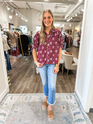 Mulberry Manor Short Sleeve Top