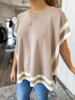 Coffee Shop Chic Latte Outline Details Top