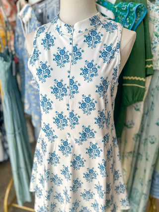 The Seaside Toile Athletic Mini Dress