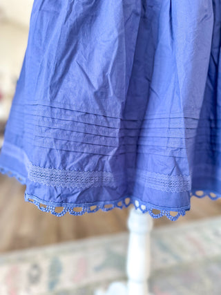 Navy Blue Intricate Lace Mini Dress