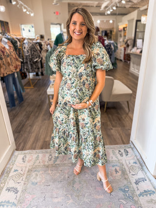 The Petal & Vine Midi Dress