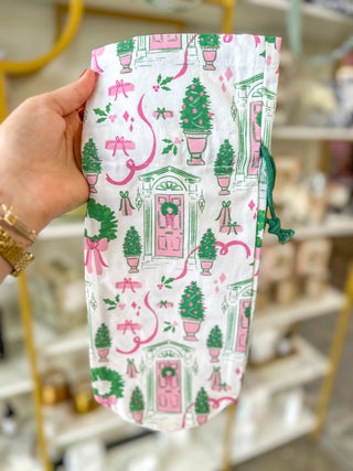Home For Christmas Bottle Keeper Pouch