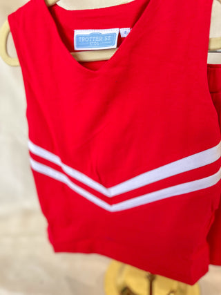 Red Go Fight Win Cheerleader Uniform