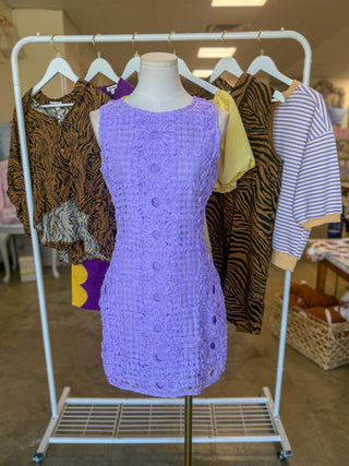 Lavender Pretty in Detail Mini Dress