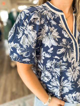 Sloane Petal Trim TOP